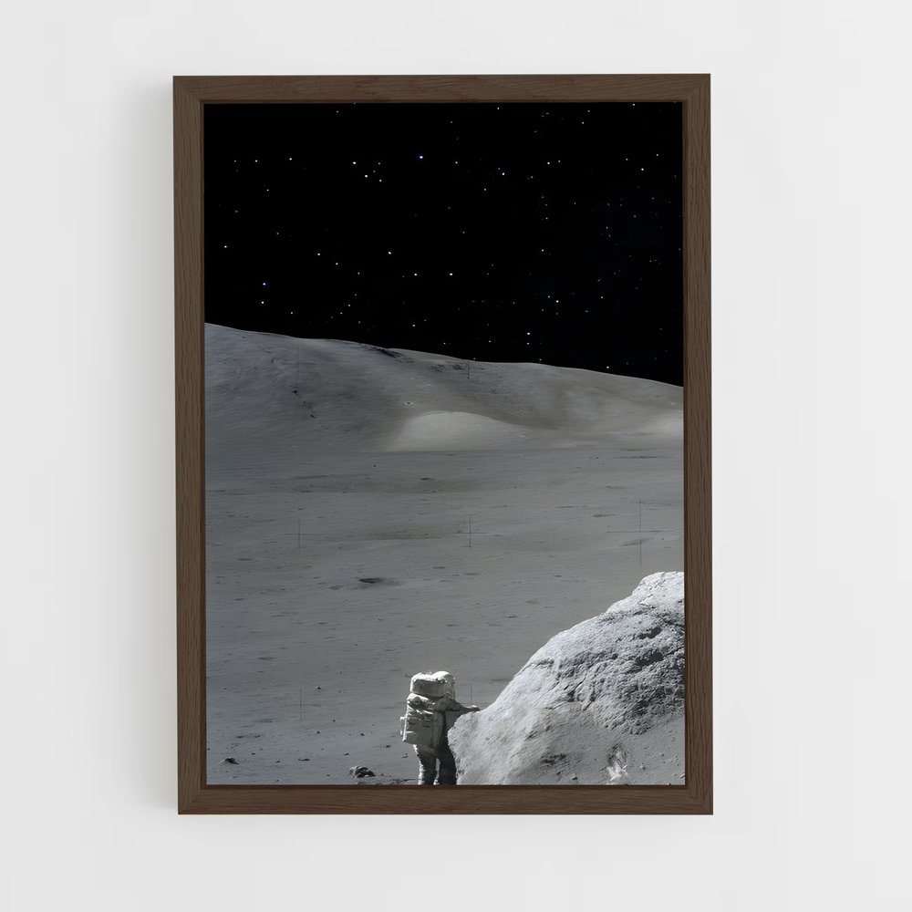 Poster L'Astronaute et le Rocher – affiche Missions spatiales (vue 5)